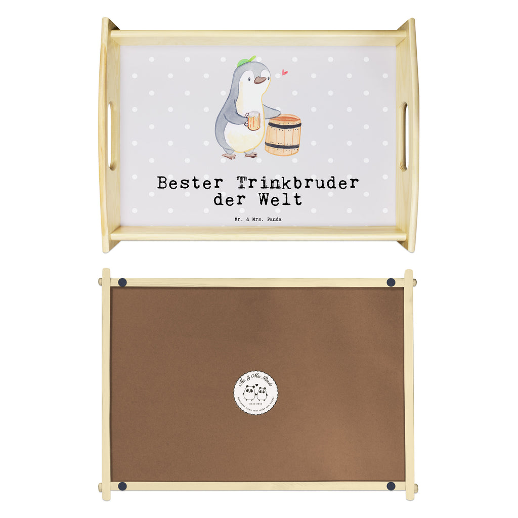 Serviertablett Pinguin Bester Trinkbruder der Welt Tablett, Holztablett, Küchentablett, Dekotablett, Frühstückstablett, für, Dankeschön, Geschenk, Schenken, Geburtstag, Geburtstagsgeschenk, Geschenkidee, Danke, Bedanken, Mitbringsel, Freude machen, Geschenktipp, Trinkbruder, Trinkkumpel, Kumpel, Saufkumpane, Kumpane, Trinken, Party, Kleinigkeit