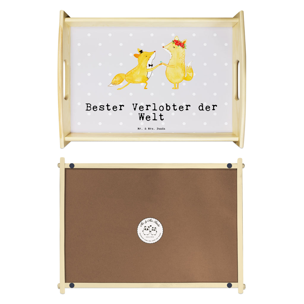 Serviertablett Fuchs Bester Verlobter der Welt Tablett, Holztablett, Küchentablett, Dekotablett, Frühstückstablett, für, Dankeschön, Geschenk, Schenken, Geburtstag, Geburtstagsgeschenk, Geschenkidee, Danke, Bedanken, Mitbringsel, Freude machen, Geschenktipp, Verlobter, Verloben, Verlobung, Traummann, Mann, Freund, Ehemann, Zukünftiger, Hochzeit, Ehe