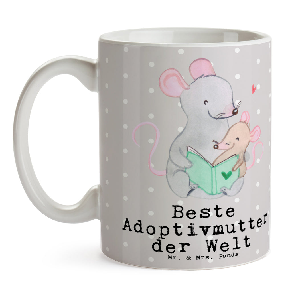 Tasse Maus Beste Adoptivmutter der Welt Becher, Kaffeetasse, Kaffeebecher, Tee, Frühstück, Büro, für, Dankeschön, Geschenk, Schenken, Geburtstag, Geburtstagsgeschenk, Geschenkidee, Danke, Bedanken, Mitbringsel, Freude machen, Geschenktipp, Adoptivmutter, Adoptivmama, adoptiert, Mama, Mami, Mutter, Muttertag, Mutti, Ma, Tochter, Sohn, Beste Mama, Beste, Supermama