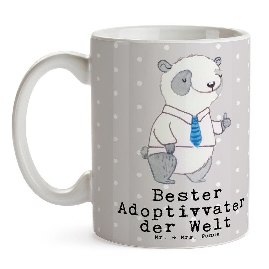 Tasse Panda Bester Adoptivvater der Welt Becher, Kaffeetasse, Kaffeebecher, Tee, Frühstück, Büro, für, Dankeschön, Geschenk, Schenken, Geburtstag, Geburtstagsgeschenk, Geschenkidee, Danke, Bedanken, Mitbringsel, Freude machen, Geschenktipp, Adoptiv vater, Adoption, adoptiert, Adoptivvater