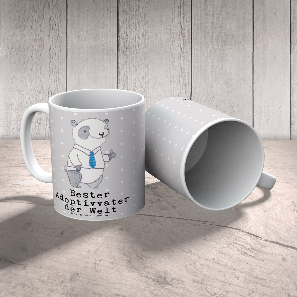 Tasse Panda Bester Adoptivvater der Welt Becher, Kaffeetasse, Kaffeebecher, Tee, Frühstück, Büro, für, Dankeschön, Geschenk, Schenken, Geburtstag, Geburtstagsgeschenk, Geschenkidee, Danke, Bedanken, Mitbringsel, Freude machen, Geschenktipp, Adoptiv vater, Adoption, adoptiert, Adoptivvater