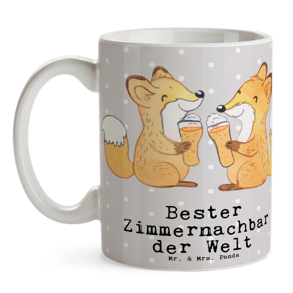 Tasse Fuchs Bester Zimmernachbar der Welt Becher, Kaffeetasse, Kaffeebecher, Tee, Frühstück, Büro, für, Dankeschön, Geschenk, Schenken, Geburtstag, Geburtstagsgeschenk, Geschenkidee, Danke, Bedanken, Mitbringsel, Freude machen, Geschenktipp, Zimmernachbar, Zimmernachbarn, Zimmer, Krankenhaus, Patient, Kollegin, Wohnheim, Nachbar, WG, Studentenwohnheim