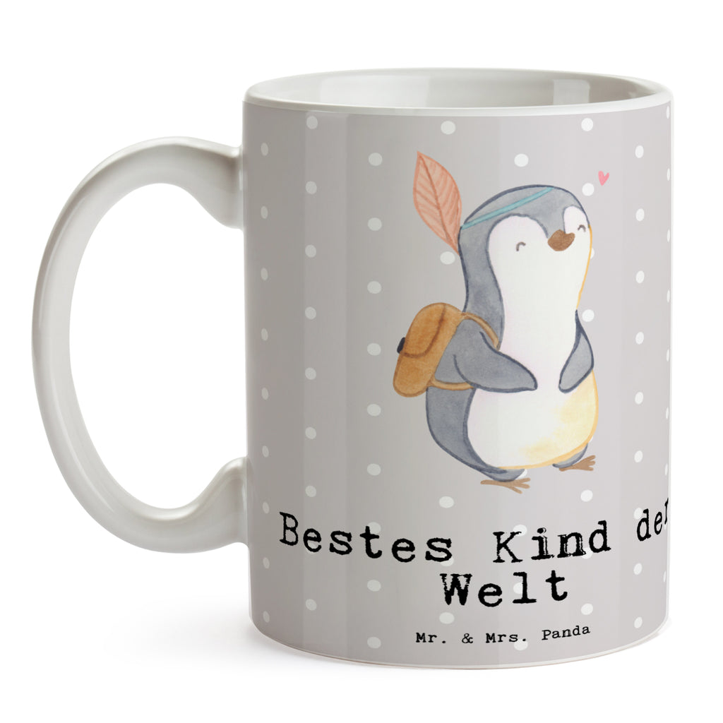 Tasse Pinguin Bestes Kind der Welt Becher, Kaffeetasse, Kaffeebecher, Tee, Frühstück, Büro, für, Dankeschön, Geschenk, Schenken, Geburtstag, Geburtstagsgeschenk, Geschenkidee, Danke, Bedanken, Mitbringsel, Freude machen, Geschenktipp, Kinder, Kind, Kid, Kids, Kiddy, Bestes, Tochter, Sohn, Nachwuchs, Geburt, Liebling, Taufe