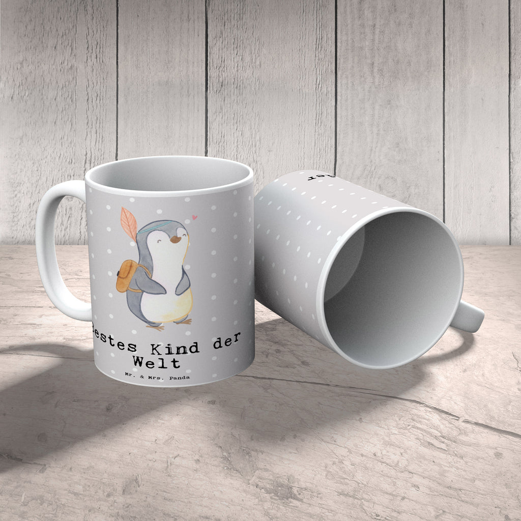 Tasse Pinguin Bestes Kind der Welt Becher, Kaffeetasse, Kaffeebecher, Tee, Frühstück, Büro, für, Dankeschön, Geschenk, Schenken, Geburtstag, Geburtstagsgeschenk, Geschenkidee, Danke, Bedanken, Mitbringsel, Freude machen, Geschenktipp, Kinder, Kind, Kid, Kids, Kiddy, Bestes, Tochter, Sohn, Nachwuchs, Geburt, Liebling, Taufe