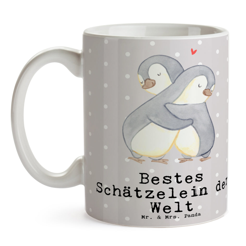 Tasse Pinguin Bestes Schätzelein der Welt Becher, Kaffeetasse, Kaffeebecher, Tee, Frühstück, Büro, für, Dankeschön, Geschenk, Schenken, Geburtstag, Geburtstagsgeschenk, Geschenkidee, Danke, Bedanken, Mitbringsel, Freude machen, Geschenktipp, Schätzelein, Schätzchen, Schatz, Schatzi, Ehemann, Ehefrau, Freundin, Freund, Frau, Mann, Kosename, Hochzeitstag