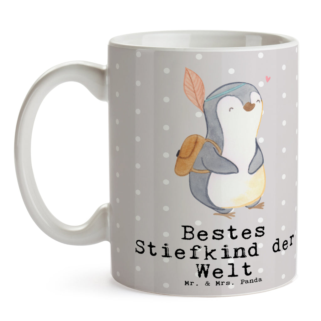 Tasse Pinguin Bestes Stiefkind der Welt Becher, Kaffeetasse, Kaffeebecher, Tee, Frühstück, Büro, für, Dankeschön, Geschenk, Schenken, Geburtstag, Geburtstagsgeschenk, Geschenkidee, Danke, Bedanken, Mitbringsel, Freude machen, Geschenktipp, Stiefkind, angeheiratet, Kinder, Kind, Kid, Kids, Kiddy, Bestes, Tochter, Sohn, Nachwuchs, Geburt, Liebling, Taufe