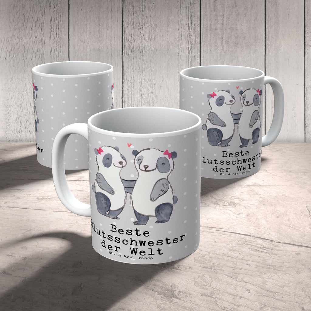 Tasse Panda Beste Blutsschwester der Welt Becher, Kaffeetasse, Kaffeebecher, Tee, Frühstück, Büro, für, Dankeschön, Geschenk, Schenken, Geburtstag, Geburtstagsgeschenk, Geschenkidee, Danke, Bedanken, Mitbringsel, Freude machen, Geschenktipp, Blutsschwester, Blutsgeschwister, Freundin, Bae, Schwestern, Schwester, Geschwister, Schwesterherz, Sister, Familie, Kleinigkeit, Beste, Tochter, Liebe