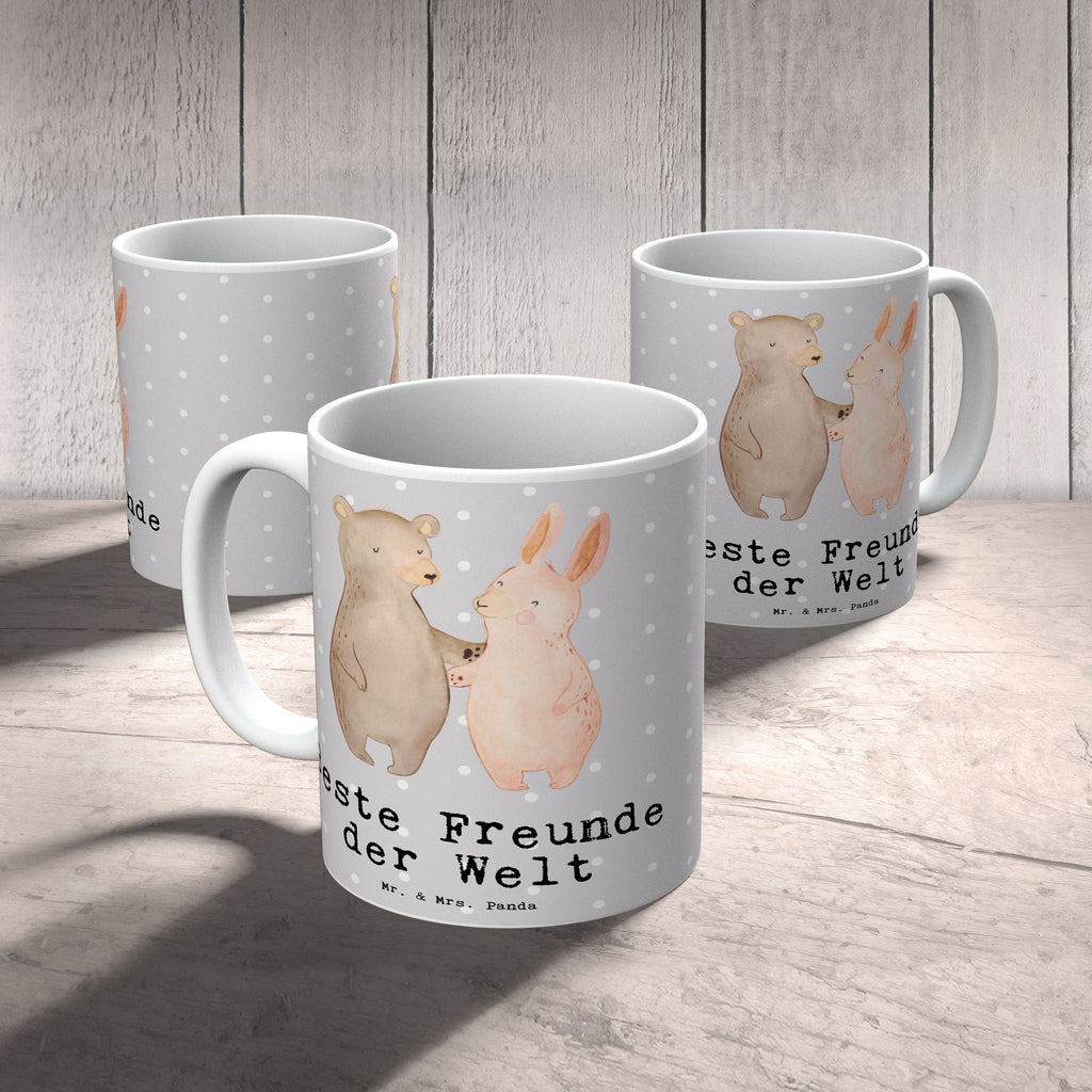 Tasse Hase Beste Freunde der Welt Becher, Kaffeetasse, Kaffeebecher, Tee, Frühstück, Büro, für, Dankeschön, Geschenk, Schenken, Geburtstag, Geburtstagsgeschenk, Geschenkidee, Danke, Bedanken, Mitbringsel, Freude machen, Geschenktipp, Freunde, best friends, Freundschaft, Freundin, Freund, Clique, Kumpel, bae, bff