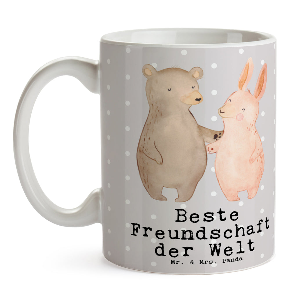 Tasse Hase Beste Freundschaft der Welt Becher, Kaffeetasse, Kaffeebecher, Tee, Frühstück, Büro, für, Dankeschön, Geschenk, Schenken, Geburtstag, Geburtstagsgeschenk, Geschenkidee, Danke, Bedanken, Mitbringsel, Freude machen, Geschenktipp, Freundschaft, Freunde, Freunde fürs Leben, best friends, Freundin, Freund, Clique, Kumpel, bae, bff