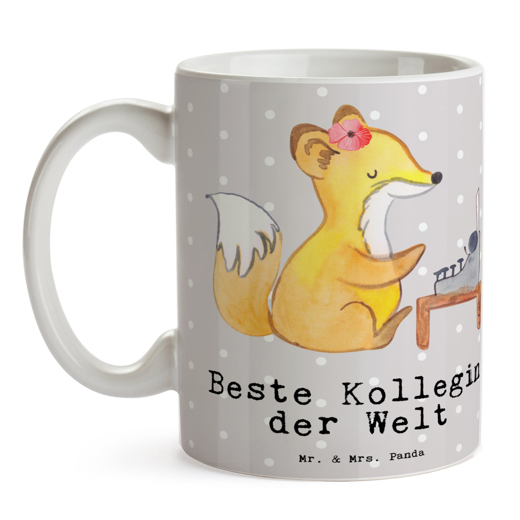 Tasse Fuchs Beste Kollegin der Welt Becher, Kaffeetasse, Kaffeebecher, Tee, Frühstück, Büro, für, Dankeschön, Geschenk, Schenken, Geburtstag, Geburtstagsgeschenk, Geschenkidee, Danke, Bedanken, Mitbringsel, Freude machen, Geschenktipp, Arbeitskollegin, Kollegin, Freundin, Abschiedsgeschenk, Ruhestand, Arbeit, Mitarbeiterin, Berufsgenossin, Beruf