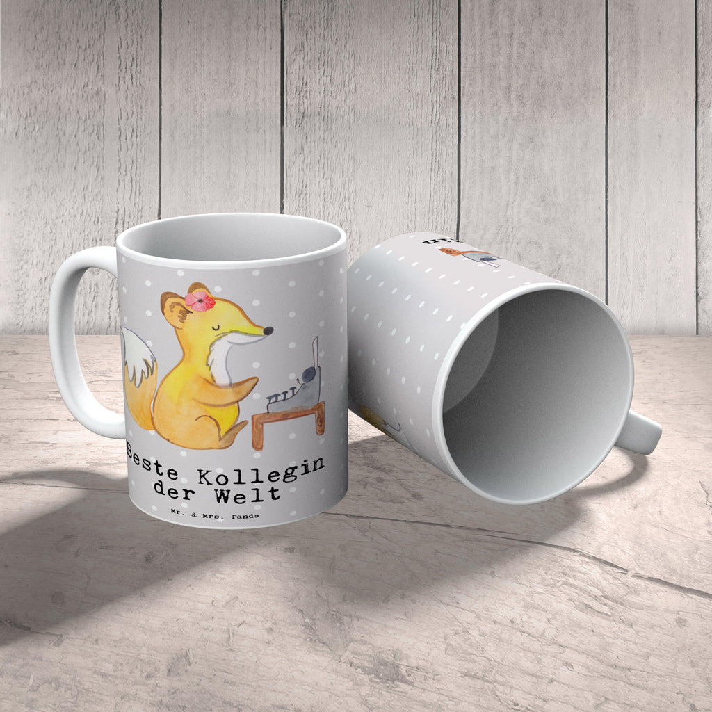 Tasse Fuchs Beste Kollegin der Welt Becher, Kaffeetasse, Kaffeebecher, Tee, Frühstück, Büro, für, Dankeschön, Geschenk, Schenken, Geburtstag, Geburtstagsgeschenk, Geschenkidee, Danke, Bedanken, Mitbringsel, Freude machen, Geschenktipp, Arbeitskollegin, Kollegin, Freundin, Abschiedsgeschenk, Ruhestand, Arbeit, Mitarbeiterin, Berufsgenossin, Beruf