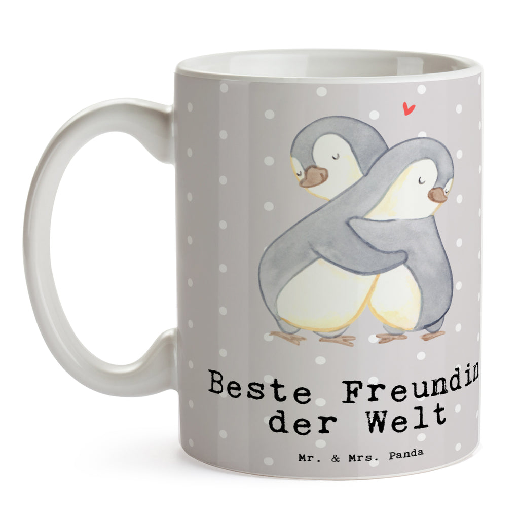 Tasse Pinguin Beste Freundin der Welt Becher, Kaffeetasse, Kaffeebecher, Tee, Frühstück, Büro, für, Dankeschön, Geschenk, Schenken, Geburtstag, Geburtstagsgeschenk, Geschenkidee, Danke, Bedanken, Mitbringsel, Freude machen, Geschenktipp, Freundin, beste Freundin, Ehefrau, Frau, bae, bff, Freundinnen, Jahrestag, Freundschaft. Liebste, beste, Spruch