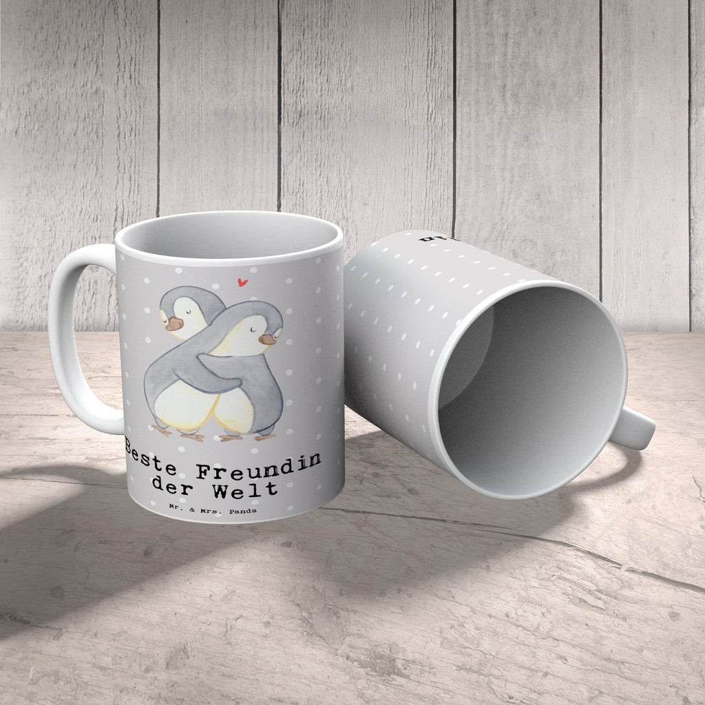 Tasse Pinguin Beste Freundin der Welt Becher, Kaffeetasse, Kaffeebecher, Tee, Frühstück, Büro, für, Dankeschön, Geschenk, Schenken, Geburtstag, Geburtstagsgeschenk, Geschenkidee, Danke, Bedanken, Mitbringsel, Freude machen, Geschenktipp, Freundin, beste Freundin, Ehefrau, Frau, bae, bff, Freundinnen, Jahrestag, Freundschaft. Liebste, beste, Spruch