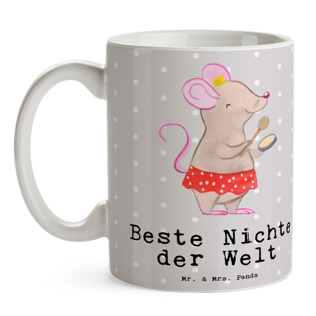 Tasse Maus Beste Nichte der Welt Becher, Kaffeetasse, Kaffeebecher, Tee, Frühstück, Büro, für, Dankeschön, Geschenk, Schenken, Geburtstag, Geburtstagsgeschenk, Geschenkidee, Danke, Bedanken, Mitbringsel, Freude machen, Geschenktipp, Nichte, Onkel, Tante, Patentante, Patenonkel, Patenkind, Taufe, Tochter der Schwester, Tochter des Bruders, Beste
