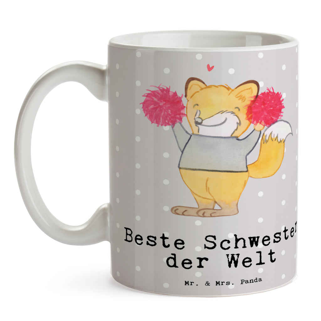 Tasse Fuchs Beste Schwester der Welt Becher, Kaffeetasse, Kaffeebecher, Tee, Frühstück, Büro, für, Dankeschön, Geschenk, Schenken, Geburtstag, Geburtstagsgeschenk, Geschenkidee, Danke, Bedanken, Mitbringsel, Freude machen, Geschenktipp, Schwester, Geschwister, Schwesterherz, Sister, Familie, Kleinigkeit, Beste, Tochter