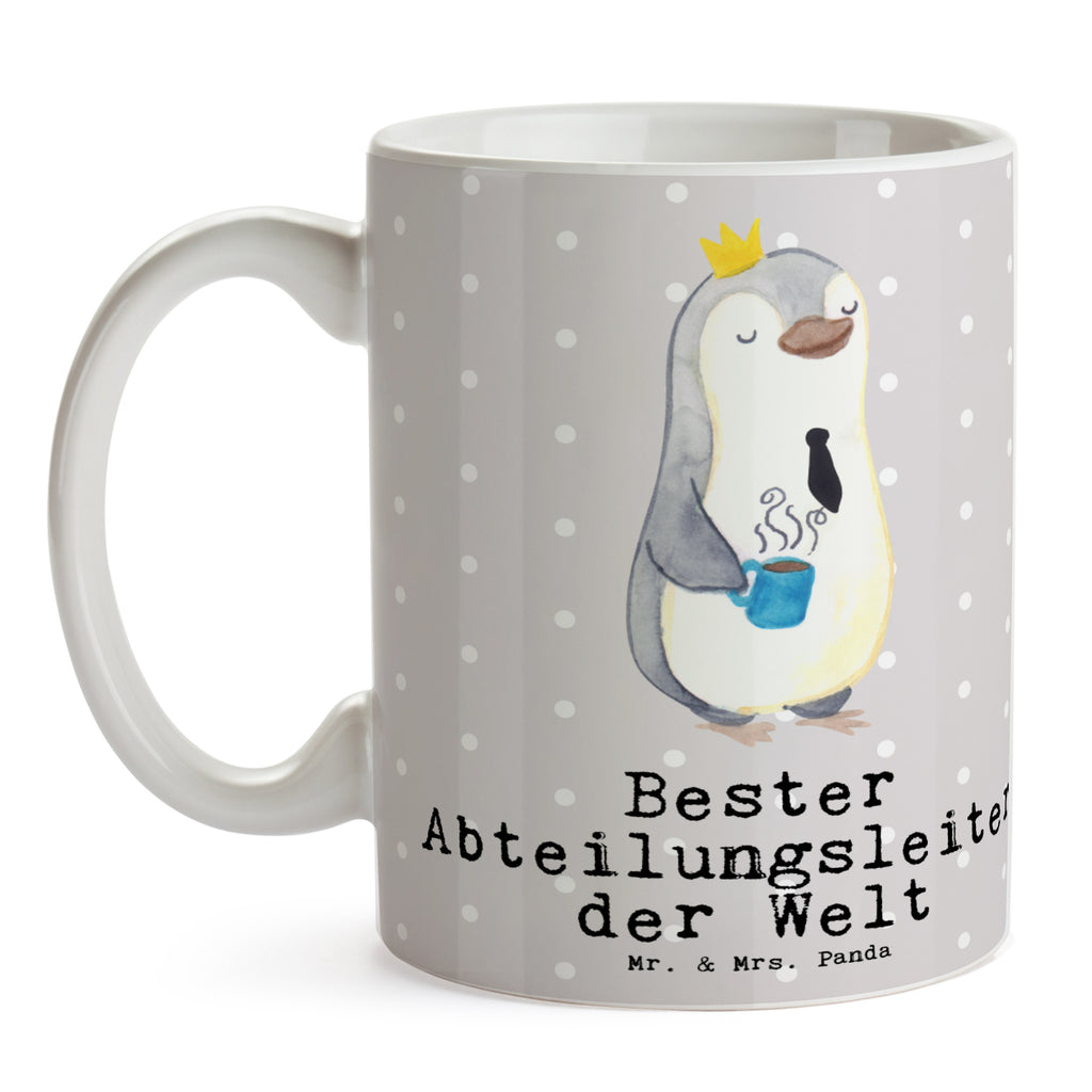 Tasse Pinguin Bester Abteilungsleiter der Welt Becher, Kaffeetasse, Kaffeebecher, Tee, Frühstück, Büro, für, Dankeschön, Geschenk, Schenken, Geburtstag, Geburtstagsgeschenk, Geschenkidee, Danke, Bedanken, Mitbringsel, Freude machen, Geschenktipp, Abteilungsleiter, Leiter, Geschäftsführer, Vorgesetzter, Kollege, Arbeit, Abschiedsgeschenk, Ruhestand, Abschied, Chef
