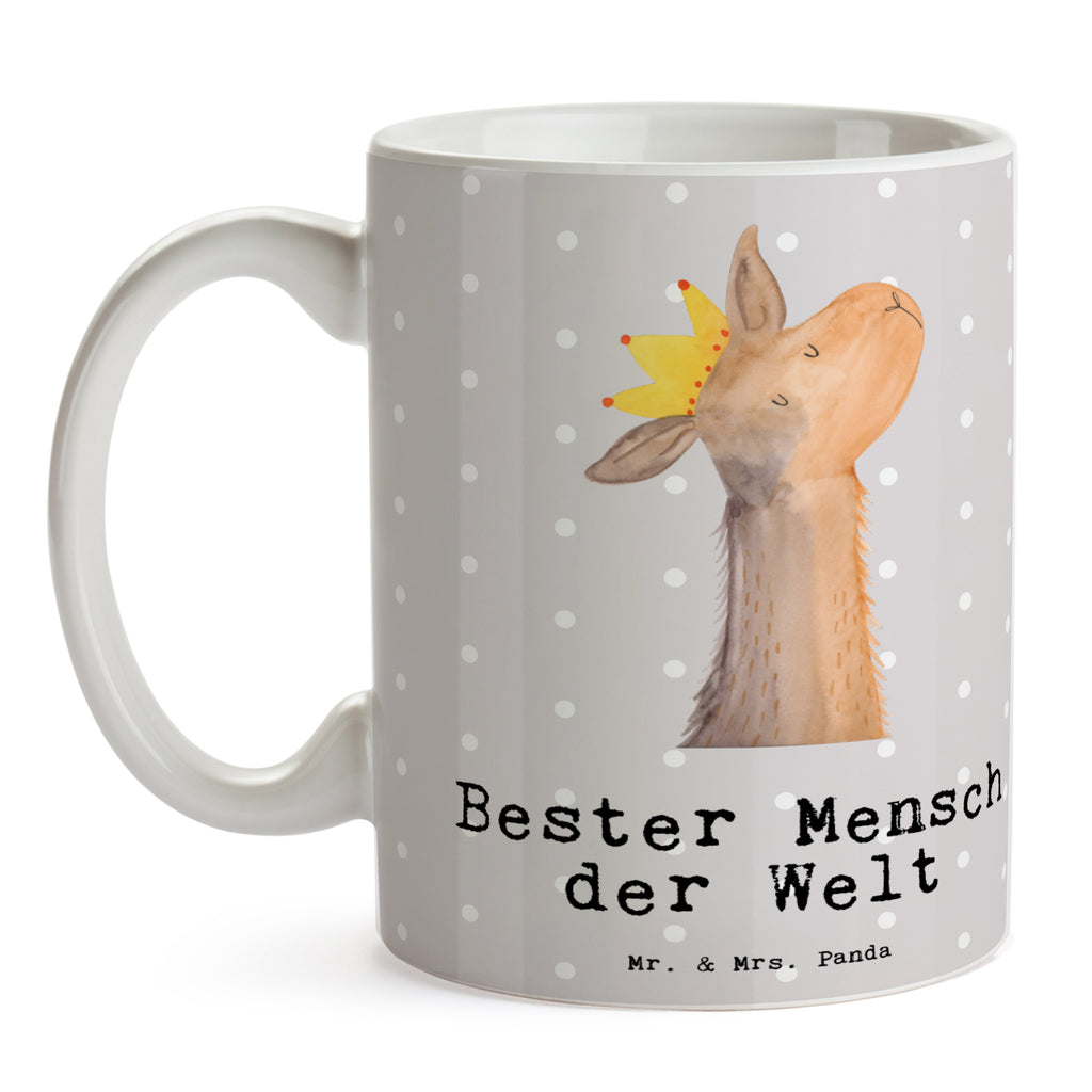 Tasse Lama Bester Mensch der Welt Becher, Kaffeetasse, Kaffeebecher, Tee, Frühstück, Büro, für, Dankeschön, Geschenk, Schenken, Geburtstag, Geburtstagsgeschenk, Geschenkidee, Danke, Bedanken, Mitbringsel, Freude machen, Geschenktipp, Lieblingsmensch, Liebling, Lieblings Mensch, tollster Mensch, Vorbild, Partner, Ehemann, Ehefrau, Liebe, Valentinstag