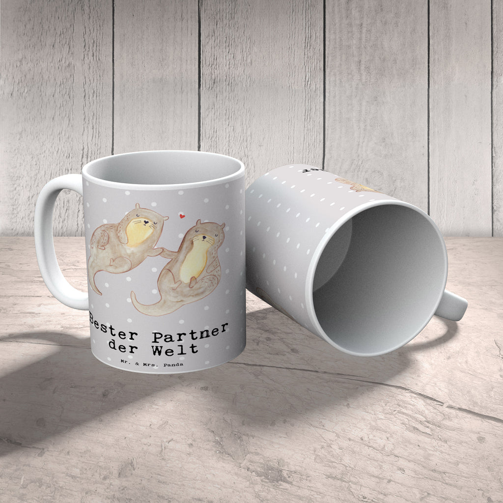 Tasse Otter Bester Partner der Welt Becher, Kaffeetasse, Kaffeebecher, Tee, Frühstück, Büro, für, Dankeschön, Geschenk, Schenken, Geburtstag, Geburtstagsgeschenk, Geschenkidee, Danke, Bedanken, Mitbringsel, Freude machen, Geschenktipp, Partner, Ehepartner, Mann, Frau, Ehefrau, Ehemann. Freundin, Freund, Lebensgefährte, Paar, Liebe