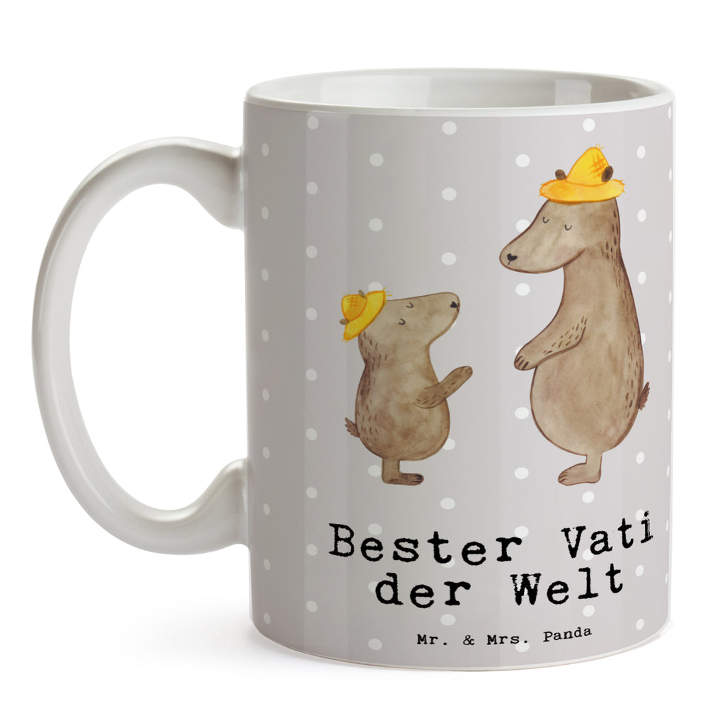 Tasse Bär Bester Vati der Welt Becher, Kaffeetasse, Kaffeebecher, Tee, Frühstück, Büro, für, Dankeschön, Geschenk, Schenken, Geburtstag, Geburtstagsgeschenk, Geschenkidee, Danke, Bedanken, Mitbringsel, Freude machen, Geschenktipp, Vater, Papa, Dad, Daddy, Paps, Papi, Vati, Eltern, Geschenk Vater, Mann, Familie, Bester, Kleinigkeit