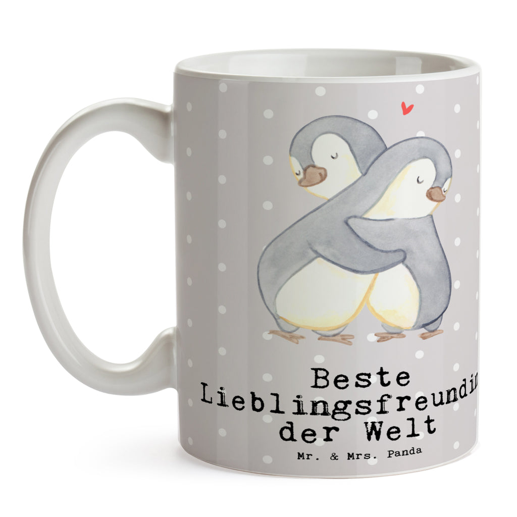 Tasse Pinguin Beste Lieblingsfreundin der Welt Becher, Kaffeetasse, Kaffeebecher, Tee, Frühstück, Büro, für, Dankeschön, Geschenk, Schenken, Geburtstag, Geburtstagsgeschenk, Geschenkidee, Danke, Bedanken, Mitbringsel, Freude machen, Geschenktipp, Lieblingsfreundin, Freundin, Partnerin, Lieblingsmensch, Lieblings Mensch, Liebling, Partner, Bae, beste Freundin, Liebe, Herz, Love