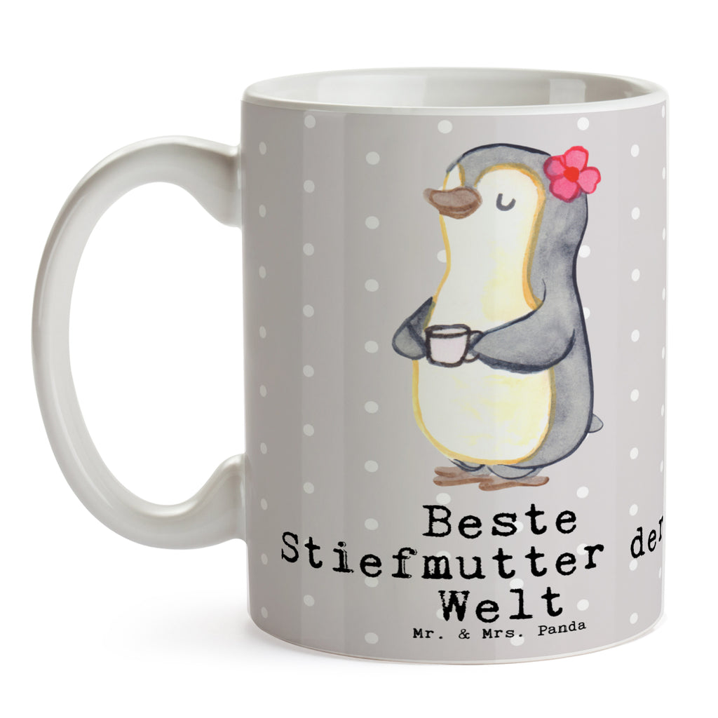 Tasse Pinguin Beste Stiefmutter der Welt Becher, Kaffeetasse, Kaffeebecher, Tee, Frühstück, Büro, für, Dankeschön, Geschenk, Schenken, Geburtstag, Geburtstagsgeschenk, Geschenkidee, Danke, Bedanken, Mitbringsel, Freude machen, Geschenktipp, Stiefmutter, Stief Mutter, Stiefmama, Mami, Mutter, Muttertag, Mutti, Mama, Tochter, Sohn, Beste