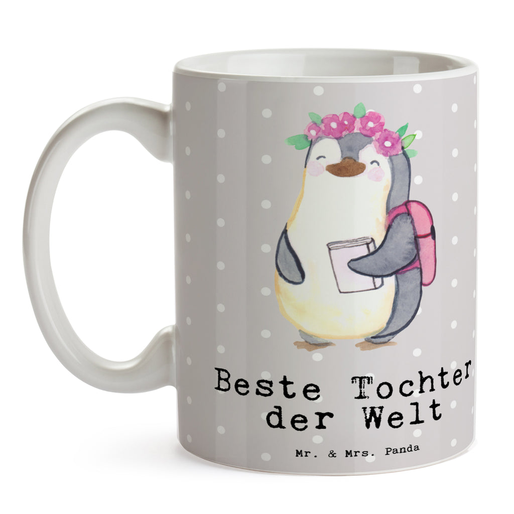 Tasse Pinguin Beste Tochter der Welt Becher, Kaffeetasse, Kaffeebecher, Tee, Frühstück, Büro, für, Dankeschön, Geschenk, Schenken, Geburtstag, Geburtstagsgeschenk, Geschenkidee, Danke, Bedanken, Mitbringsel, Freude machen, Geschenktipp, Tochter, Töchter, Töchterchen, Geburt, Kleine, Mutter, Vater, Kind, Kinder, Familie, Belohnung