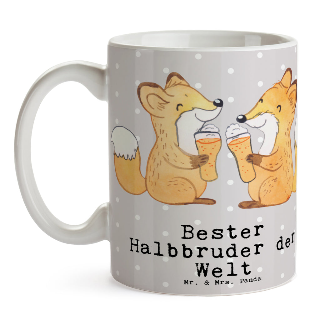 Tasse Fuchs Bester Halbbruder der Welt Becher, Kaffeetasse, Kaffeebecher, Tee, Frühstück, Büro, für, Dankeschön, Geschenk, Schenken, Geburtstag, Geburtstagsgeschenk, Geschenkidee, Danke, Bedanken, Mitbringsel, Freude machen, Geschenktipp, Halbbruder, Stiefbruder, Stief, Stiefgeschwister, Bruder, Brudi, Geschwister, Bruderherz, Schwester, Familie, Kleinigkeit, Brother, Bester, Sohn