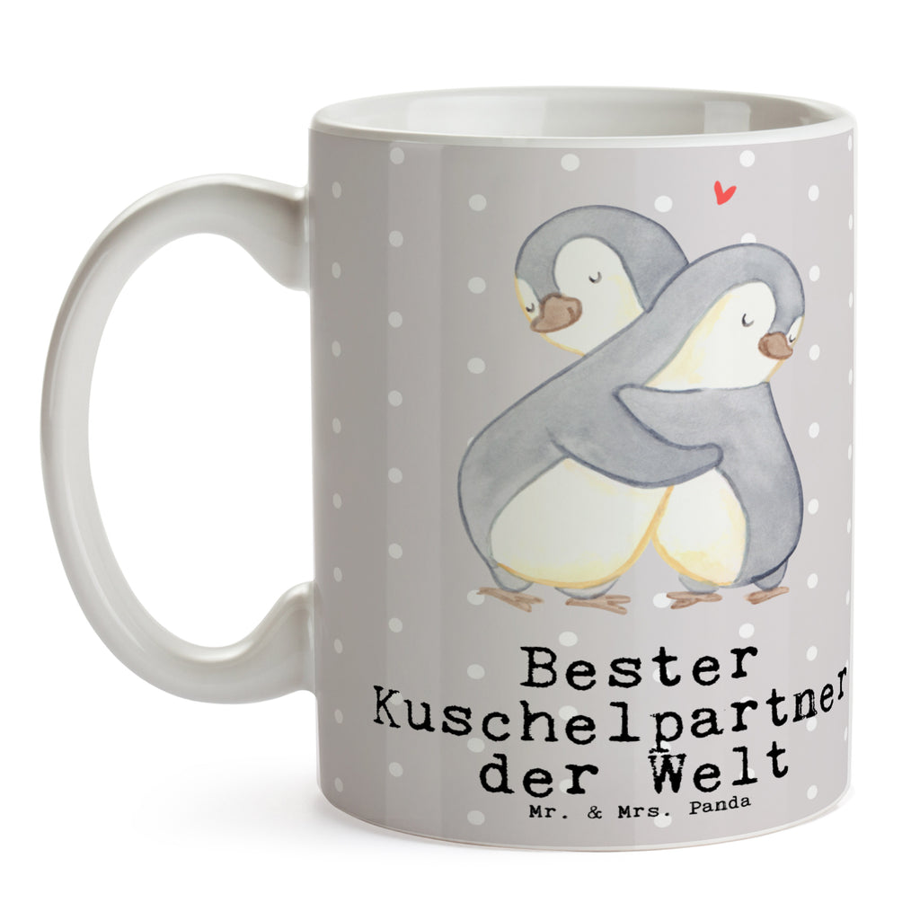 Tasse Pinguin Bester Kuschelpartner der Welt Becher, Kaffeetasse, Kaffeebecher, Tee, Frühstück, Büro, für, Dankeschön, Geschenk, Schenken, Geburtstag, Geburtstagsgeschenk, Geschenkidee, Danke, Bedanken, Mitbringsel, Freude machen, Geschenktipp, Kuschelpartner, Lebenspartner, Ehepartner, Partner, Ehemann, Ehefrau, Kuscheln, Netflix, Bett, Liebe, Freund, Freundin, Hochzeitstag, verliebt