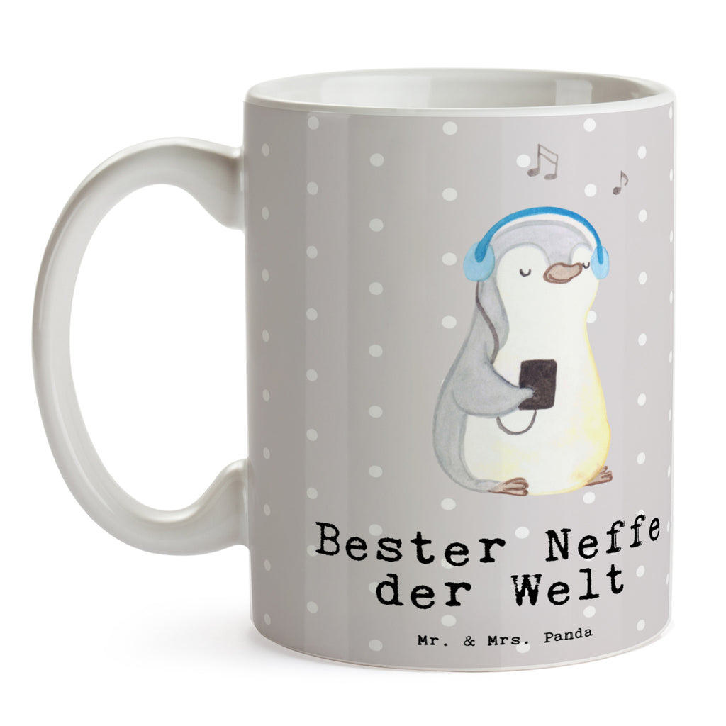 Tasse Pinguin Bester Neffe der Welt Becher, Kaffeetasse, Kaffeebecher, Tee, Frühstück, Büro, für, Dankeschön, Geschenk, Schenken, Geburtstag, Geburtstagsgeschenk, Geschenkidee, Danke, Bedanken, Mitbringsel, Freude machen, Geschenktipp, Neffe, Onkel, Tante, Patentante, Patentonkel, Patenkind, Taufe, Sohn der Schwester, Sohn des Bruders, Bester