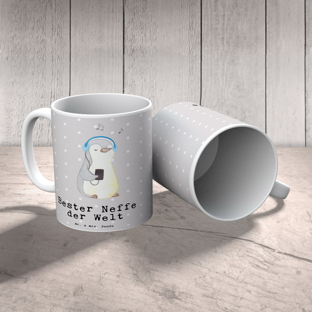 Tasse Pinguin Bester Neffe der Welt Becher, Kaffeetasse, Kaffeebecher, Tee, Frühstück, Büro, für, Dankeschön, Geschenk, Schenken, Geburtstag, Geburtstagsgeschenk, Geschenkidee, Danke, Bedanken, Mitbringsel, Freude machen, Geschenktipp, Neffe, Onkel, Tante, Patentante, Patentonkel, Patenkind, Taufe, Sohn der Schwester, Sohn des Bruders, Bester