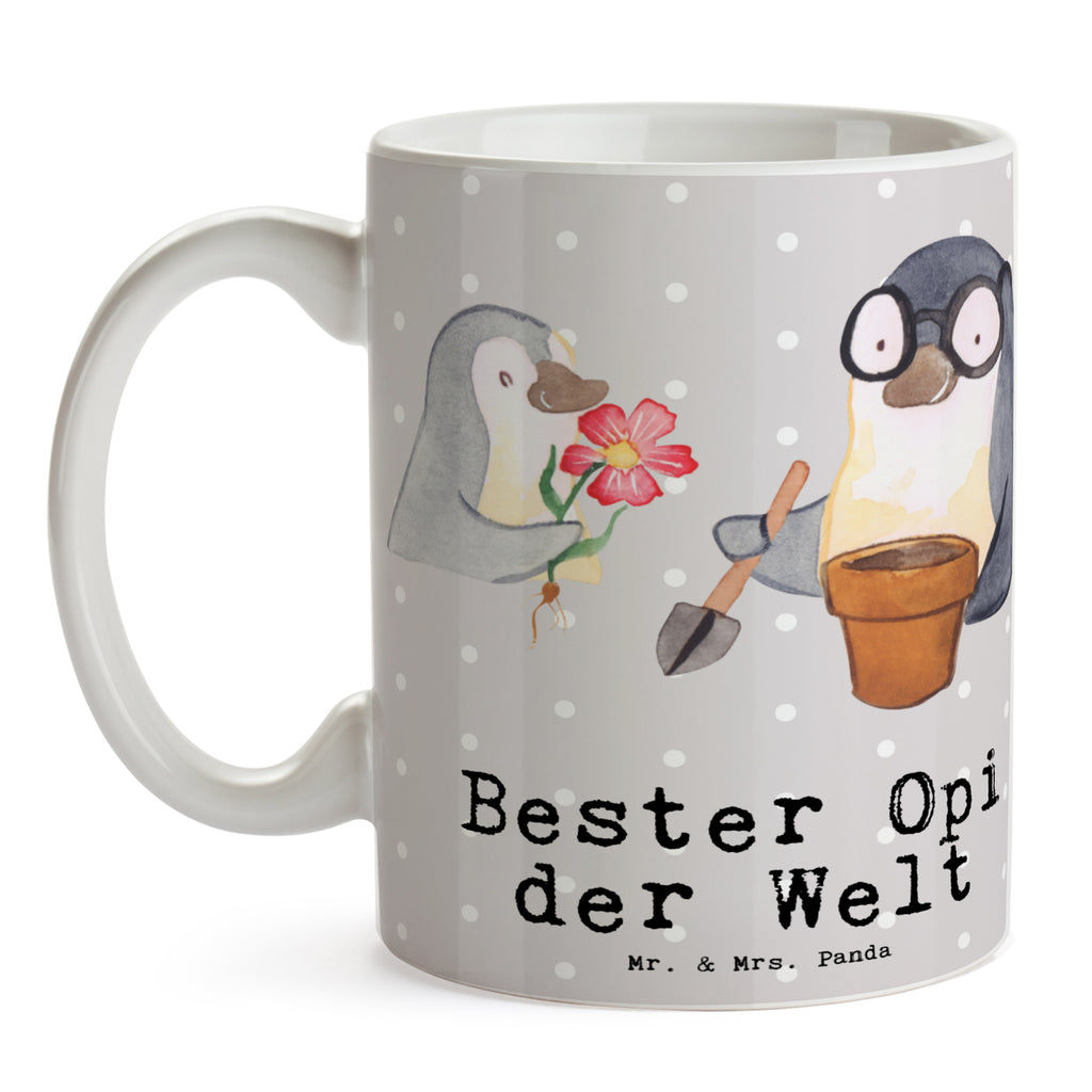 Tasse Pinguin Bester Opi der Welt Becher, Kaffeetasse, Kaffeebecher, Tee, Frühstück, Büro, für, Dankeschön, Geschenk, Schenken, Geburtstag, Geburtstagsgeschenk, Geschenkidee, Danke, Bedanken, Mitbringsel, Freude machen, Geschenktipp, Großvater, Grossvater, Opa, Opi. Großpapa, Großeltern, Nichte, Neffe, Kleinigkeit, Oppa, Oppi, Bester