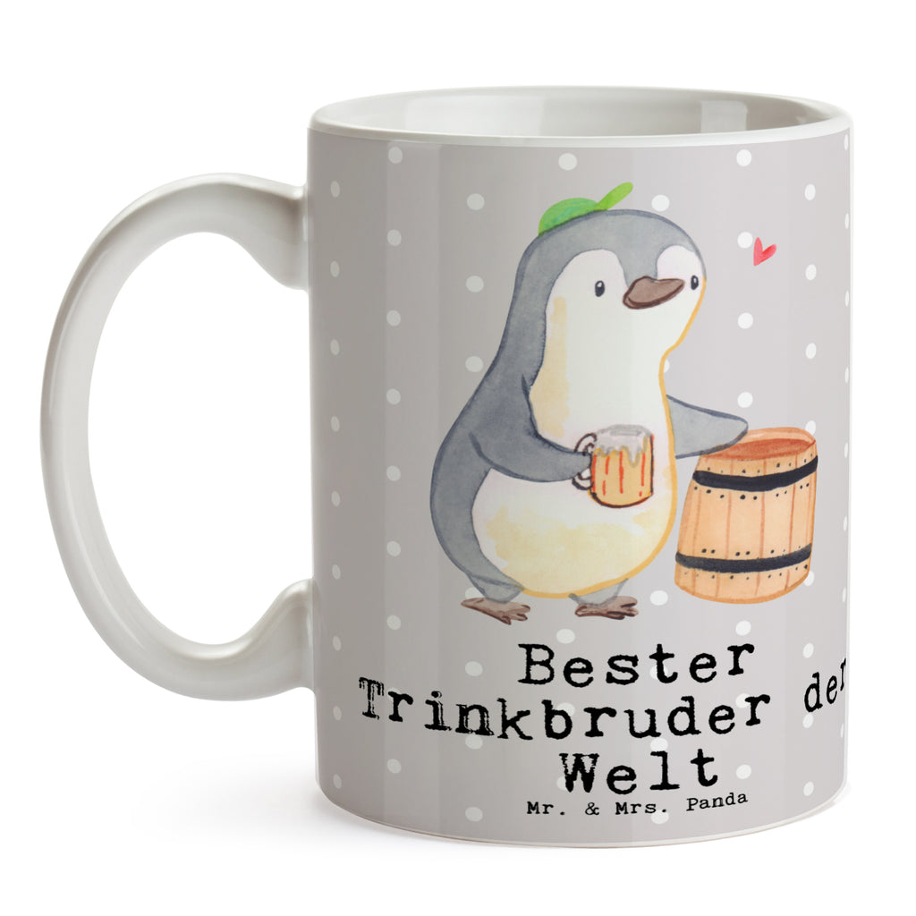 Tasse Pinguin Bester Trinkbruder der Welt Becher, Kaffeetasse, Kaffeebecher, Tee, Frühstück, Büro, für, Dankeschön, Geschenk, Schenken, Geburtstag, Geburtstagsgeschenk, Geschenkidee, Danke, Bedanken, Mitbringsel, Freude machen, Geschenktipp, Trinkbruder, Trinkkumpel, Kumpel, Saufkumpane, Kumpane, Trinken, Party, Kleinigkeit