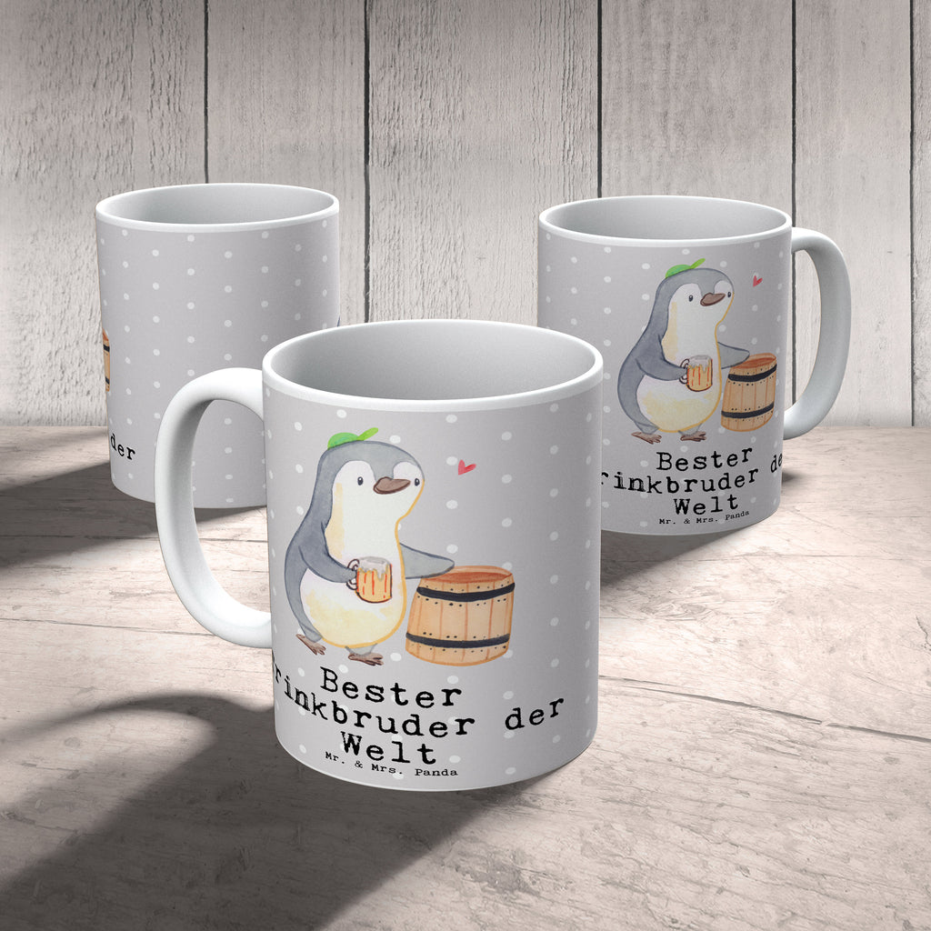 Tasse Pinguin Bester Trinkbruder der Welt Becher, Kaffeetasse, Kaffeebecher, Tee, Frühstück, Büro, für, Dankeschön, Geschenk, Schenken, Geburtstag, Geburtstagsgeschenk, Geschenkidee, Danke, Bedanken, Mitbringsel, Freude machen, Geschenktipp, Trinkbruder, Trinkkumpel, Kumpel, Saufkumpane, Kumpane, Trinken, Party, Kleinigkeit