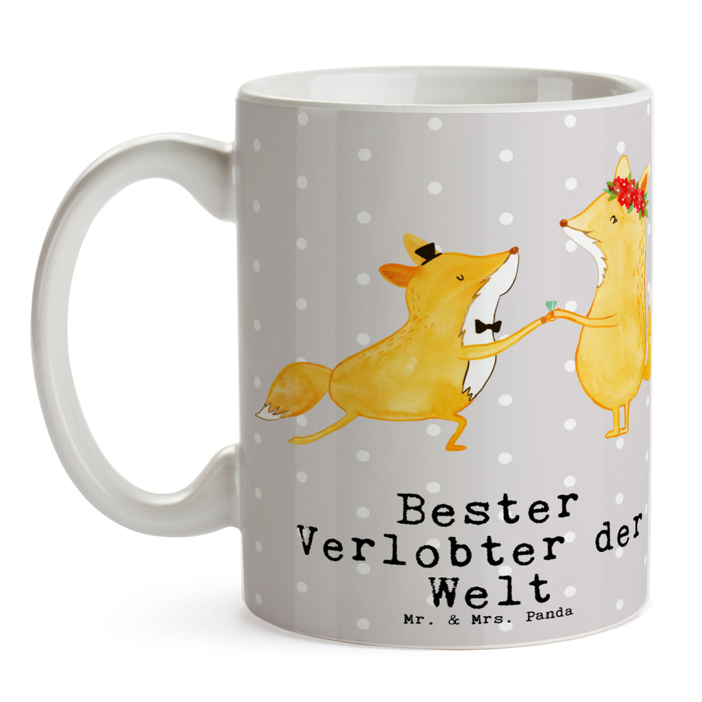 Tasse Fuchs Bester Verlobter der Welt Becher, Kaffeetasse, Kaffeebecher, Tee, Frühstück, Büro, für, Dankeschön, Geschenk, Schenken, Geburtstag, Geburtstagsgeschenk, Geschenkidee, Danke, Bedanken, Mitbringsel, Freude machen, Geschenktipp, Verlobter, Verloben, Verlobung, Traummann, Mann, Freund, Ehemann, Zukünftiger, Hochzeit, Ehe
