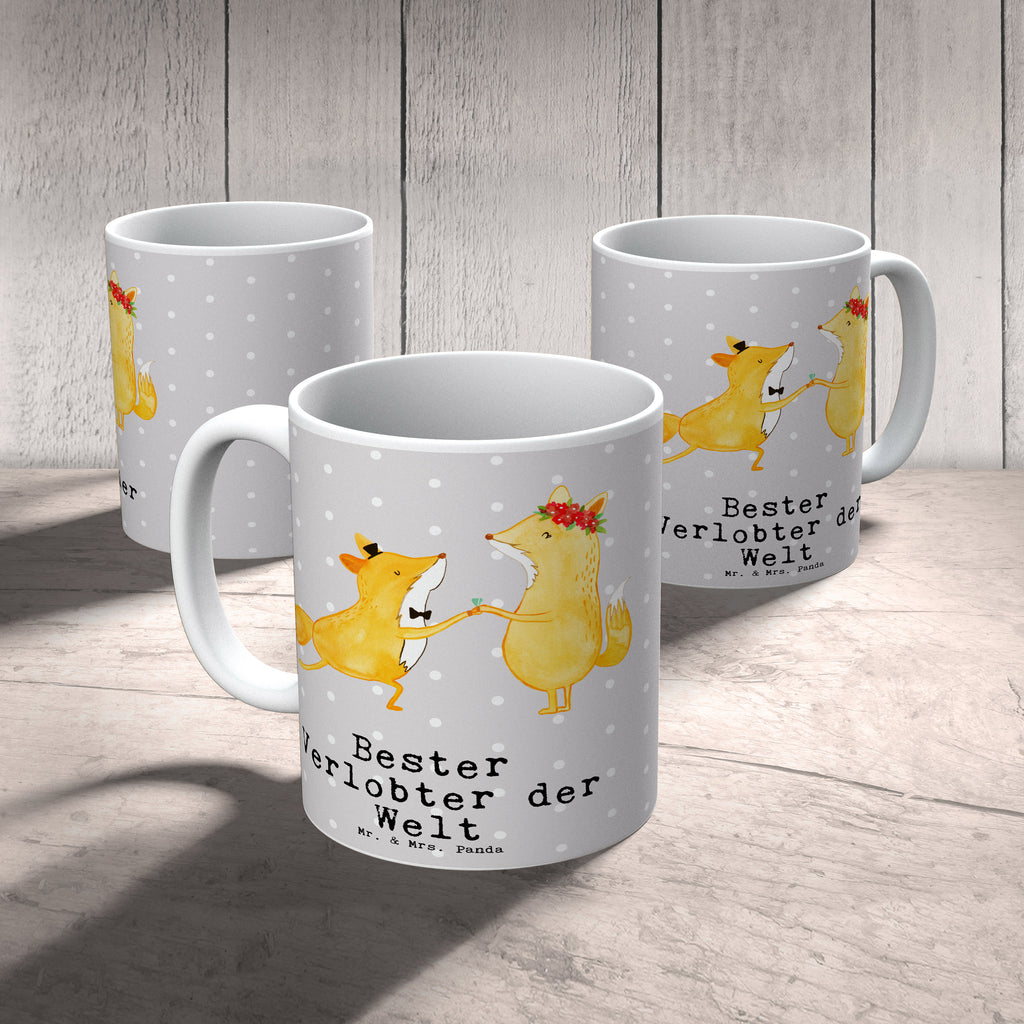 Tasse Fuchs Bester Verlobter der Welt Becher, Kaffeetasse, Kaffeebecher, Tee, Frühstück, Büro, für, Dankeschön, Geschenk, Schenken, Geburtstag, Geburtstagsgeschenk, Geschenkidee, Danke, Bedanken, Mitbringsel, Freude machen, Geschenktipp, Verlobter, Verloben, Verlobung, Traummann, Mann, Freund, Ehemann, Zukünftiger, Hochzeit, Ehe