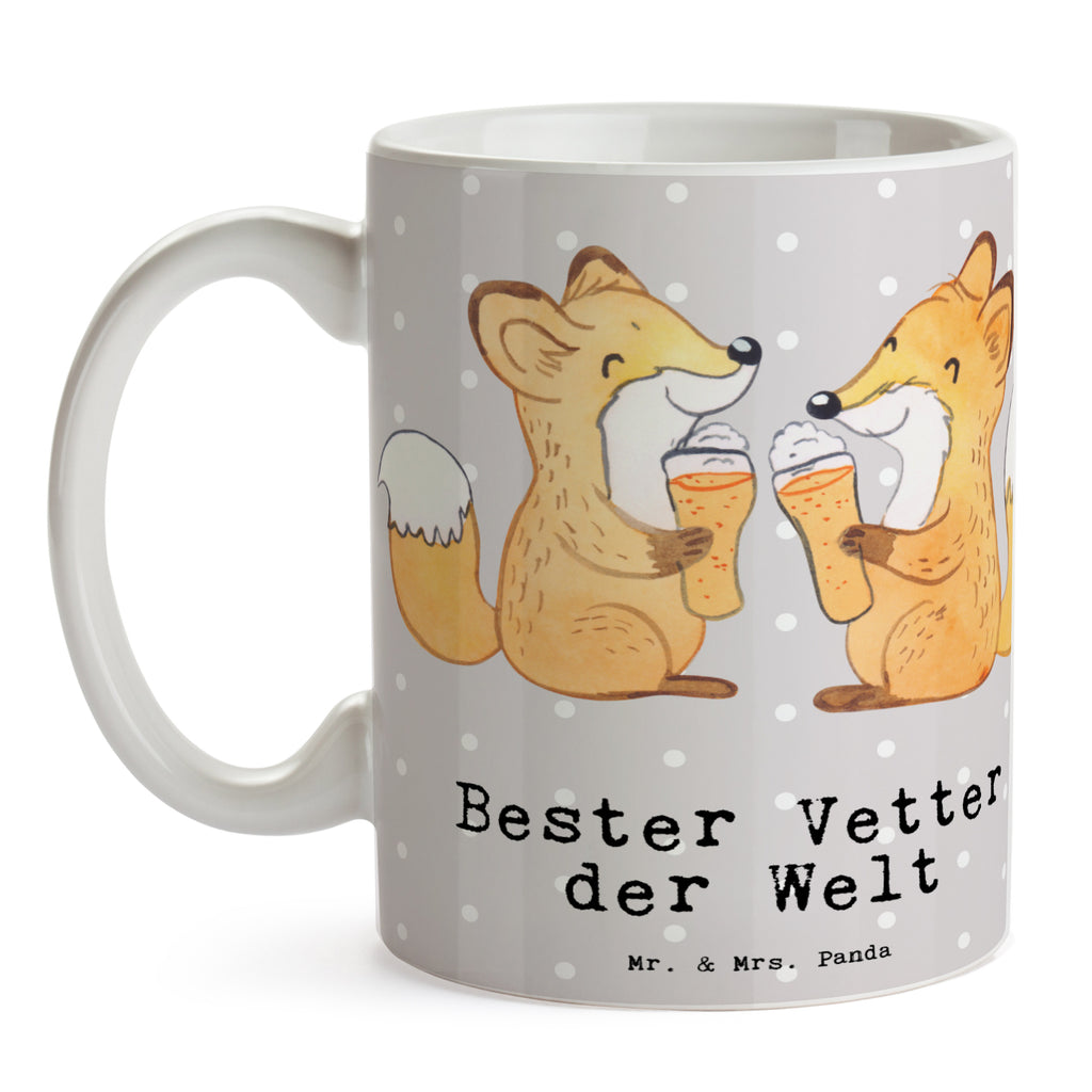 Tasse Fuchs Bester Vetter der Welt Becher, Kaffeetasse, Kaffeebecher, Tee, Frühstück, Büro, für, Dankeschön, Geschenk, Schenken, Geburtstag, Geburtstagsgeschenk, Geschenkidee, Danke, Bedanken, Mitbringsel, Freude machen, Geschenktipp, Vetter, Cousin, Kousin, Sohn von Onkel, Sohn von Tante, Familie, Verwandtschaft, Cousine
