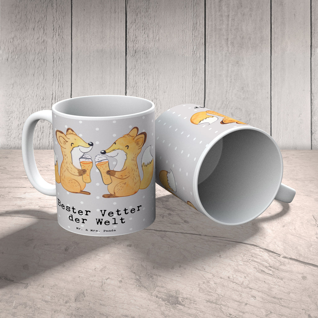 Tasse Fuchs Bester Vetter der Welt Becher, Kaffeetasse, Kaffeebecher, Tee, Frühstück, Büro, für, Dankeschön, Geschenk, Schenken, Geburtstag, Geburtstagsgeschenk, Geschenkidee, Danke, Bedanken, Mitbringsel, Freude machen, Geschenktipp, Vetter, Cousin, Kousin, Sohn von Onkel, Sohn von Tante, Familie, Verwandtschaft, Cousine