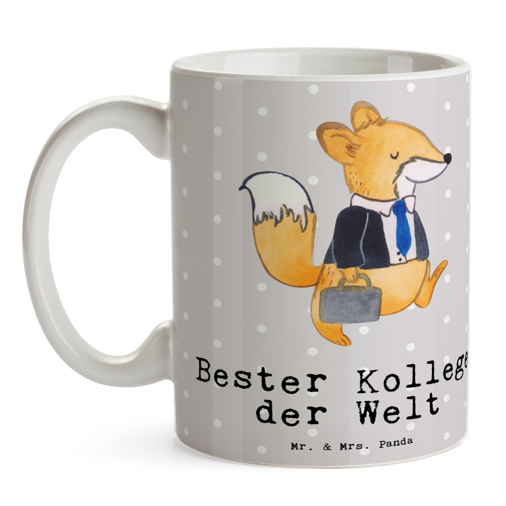Tasse Fuchs Bester Kollege der Welt Becher, Kaffeetasse, Kaffeebecher, Tee, Frühstück, Büro, für, Dankeschön, Geschenk, Schenken, Geburtstag, Geburtstagsgeschenk, Geschenkidee, Danke, Bedanken, Mitbringsel, Freude machen, Geschenktipp, Arbeitskollege, Kollege, Abschiedsgeschenk, Ruhestand, Arbeit, Mitarbeiter, Berufsgenosse, Beruf