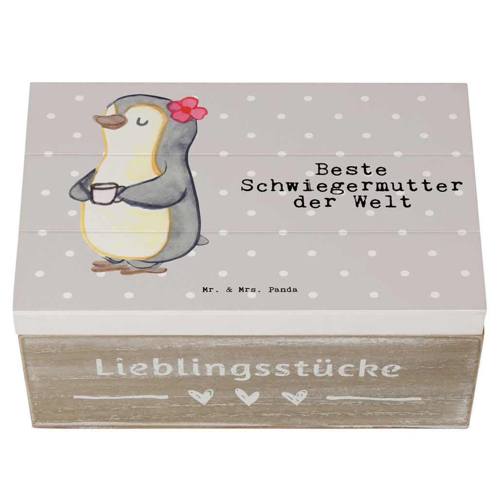 Holzkiste Pinguin Beste Schwiegermutter der Welt Schwiegermutter, Schwiegermama, Schwiegereltern, Mama, Mutter, Mutter des Ehepartners, angeheiratet, Dankeschön Holzkiste, Kiste, Schatzkiste, Truhe, Schatulle, XXL,  Erinnerungsbox, Erinnerungskiste, Dekokiste, Aufbewahrungsbox  für, Dankeschön, Geschenk, Schenken, Geburtstag, Geburtstagsgeschenk, Geschenkidee, Danke, Bedanken, Mitbringsel, Freude machen, Geschenktipp
