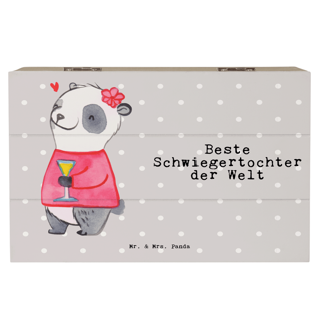 Holzkiste Panda Beste Schwiegertochter der Welt Schwiegertochter, Tochter, Ehefrau des Sohns, Frau, angeheiratet, Hochzeit, Dankeschön Holzkiste, Kiste, Schatzkiste, Truhe, Schatulle, XXL,  Erinnerungsbox, Erinnerungskiste, Dekokiste, Aufbewahrungsbox  für, Dankeschön, Geschenk, Schenken, Geburtstag, Geburtstagsgeschenk, Geschenkidee, Danke, Bedanken, Mitbringsel, Freude machen, Geschenktipp