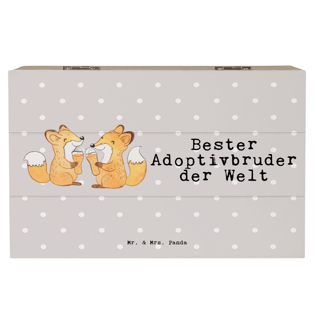 Holzkiste Fuchs Bester Adoptivbruder der Welt Adoptivbruder, adoptiert, Bruder, Brudi, Geschwister, Bruderherz, Schwester, Geschenk, Familie, Kleinigkeit, Brother, Bester, Sohn Holzkiste, Kiste, Schatzkiste, Truhe, Schatulle, XXL,  Erinnerungsbox, Erinnerungskiste, Dekokiste, Aufbewahrungsbox  für, Dankeschön, Geschenk, Schenken, Geburtstag, Geburtstagsgeschenk, Geschenkidee, Danke, Bedanken, Mitbringsel, Freude machen, Geschenktipp