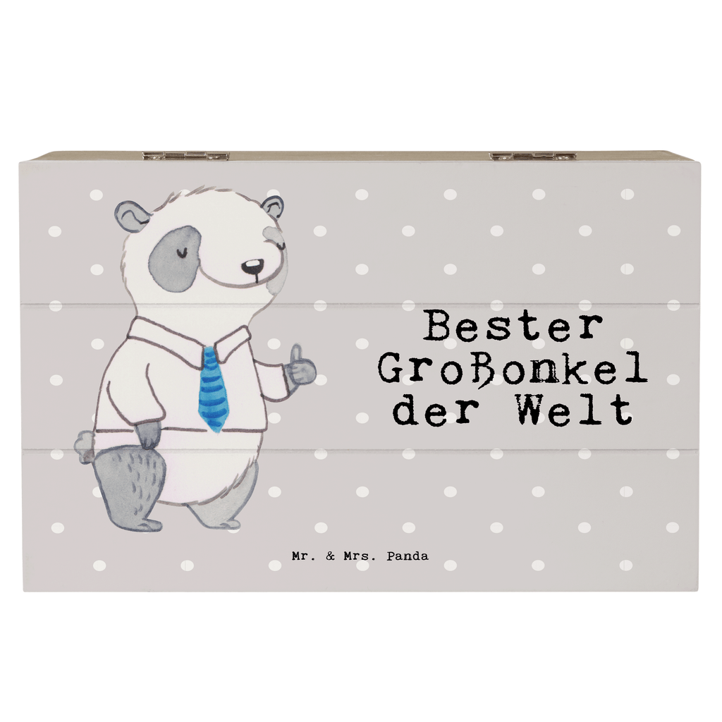 Holzkiste Panda Bester Großonkel der Welt Holzkiste, Kiste, Schatzkiste, Truhe, Schatulle, XXL, Erinnerungsbox, Erinnerungskiste, Dekokiste, Aufbewahrungsbox, für, Dankeschön, Geschenk, Schenken, Geburtstag, Geburtstagsgeschenk, Geschenkidee, Danke, Bedanken, Mitbringsel, Freude machen, Geschenktipp, Großonkel, Onkel