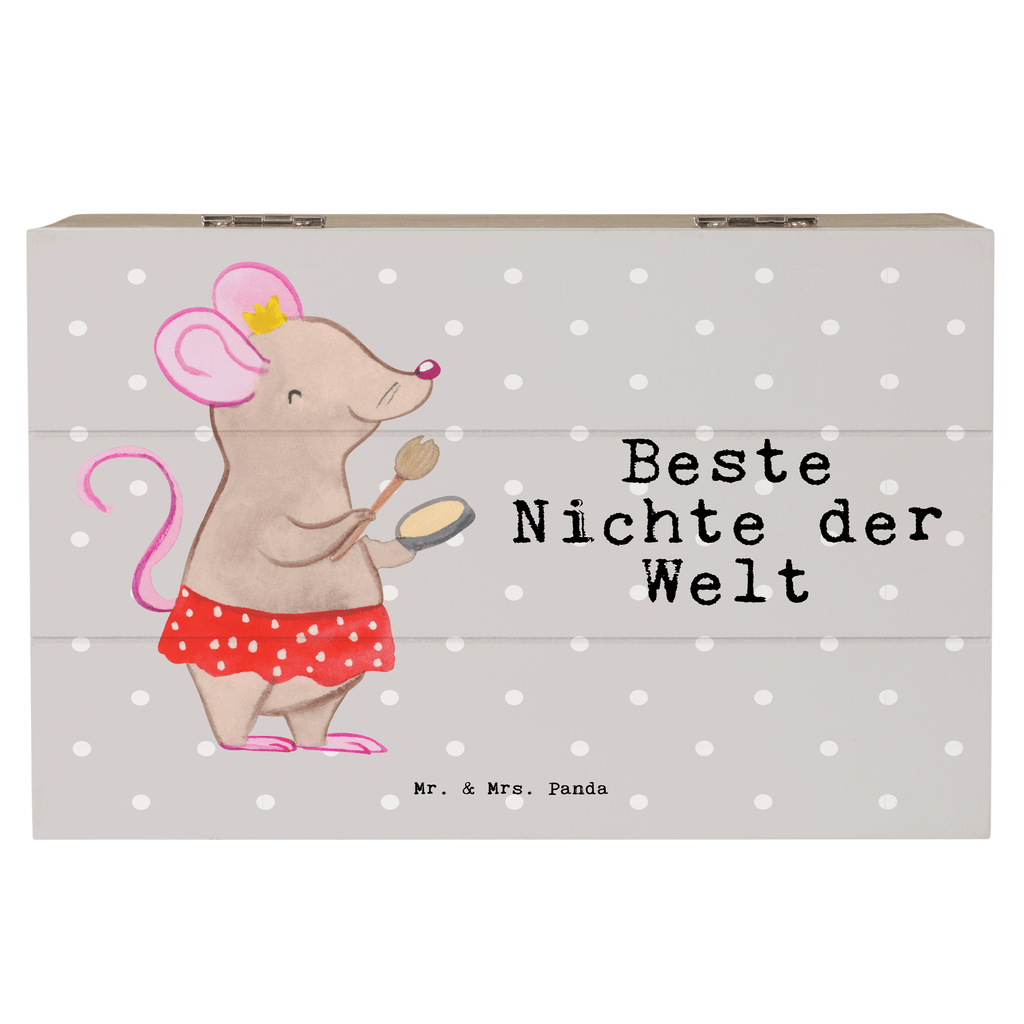 Holzkiste Maus Beste Nichte der Welt Nichte, Onkel, Tante, Patentante, Patenonkel, Patenkind, Taufe, Tochter der Schwester, Tochter des Bruders, Beste Holzkiste, Kiste, Schatzkiste, Truhe, Schatulle, XXL,  Erinnerungsbox, Erinnerungskiste, Dekokiste, Aufbewahrungsbox  für, Dankeschön, Geschenk, Schenken, Geburtstag, Geburtstagsgeschenk, Geschenkidee, Danke, Bedanken, Mitbringsel, Freude machen, Geschenktipp