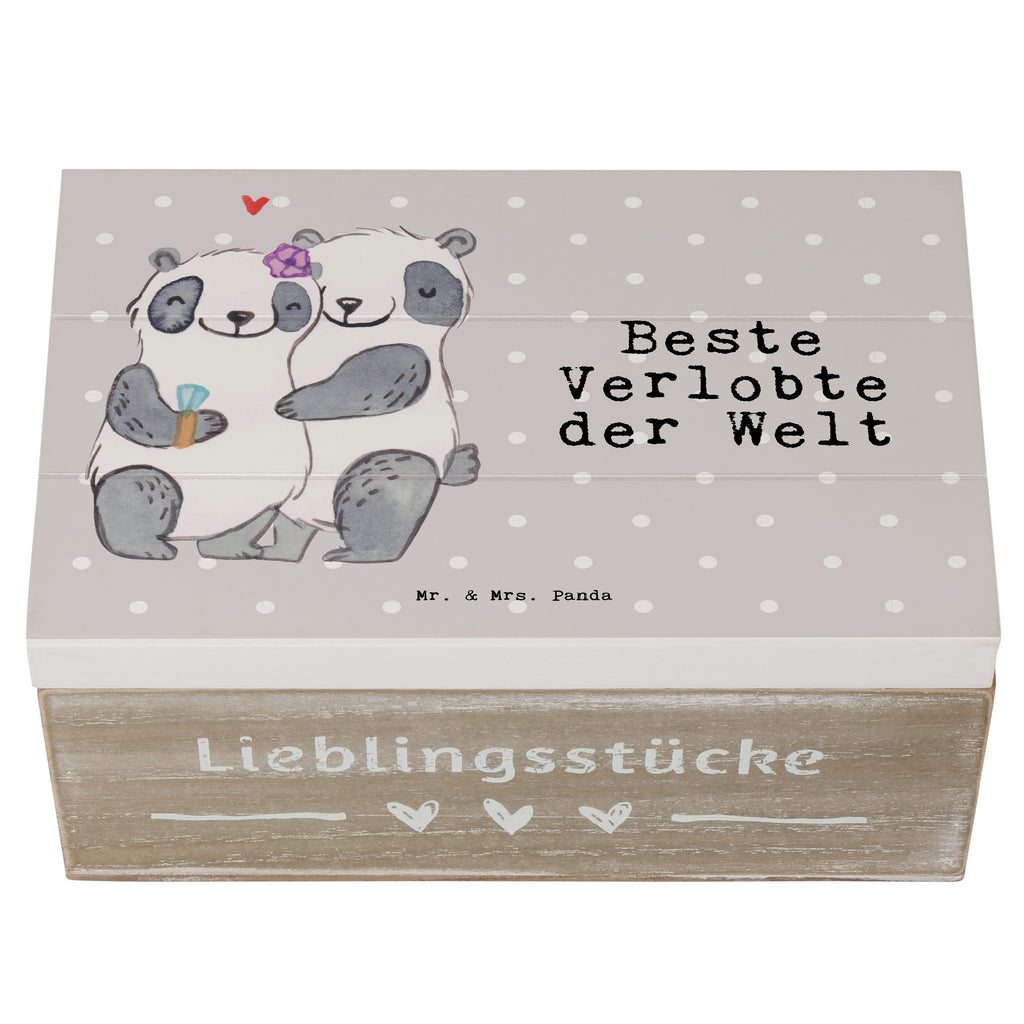 Holzkiste Panda Beste Verlobte der Welt Verlobte, Verloben, Verlobung, Traumfrau, Frau, Freundin, Ehefrau, Zukünftige, Hochzeit, Ehe,  Holzkiste, Kiste, Schatzkiste, Truhe, Schatulle, XXL,  Erinnerungsbox, Erinnerungskiste, Dekokiste, Aufbewahrungsbox  für, Dankeschön, Geschenk, Schenken, Geburtstag, Geburtstagsgeschenk, Geschenkidee, Danke, Bedanken, Mitbringsel, Freude machen, Geschenktipp