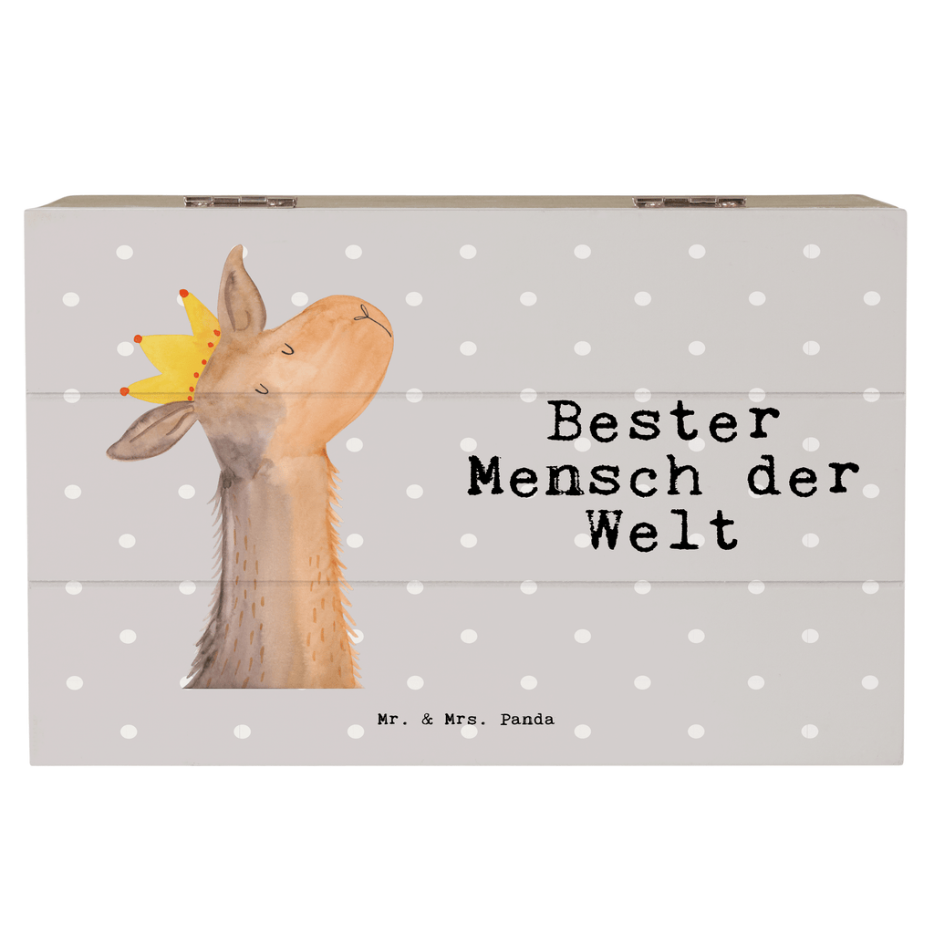 Holzkiste Lama Bester Mensch der Welt Lieblingsmensch, Liebling, Lieblings Mensch, tollster Mensch, Vorbild, Partner, Ehemann, Ehefrau, Liebe, Valentinstag,  Holzkiste, Kiste, Schatzkiste, Truhe, Schatulle, XXL,  Erinnerungsbox, Erinnerungskiste, Dekokiste, Aufbewahrungsbox  für, Dankeschön, Geschenk, Schenken, Geburtstag, Geburtstagsgeschenk, Geschenkidee, Danke, Bedanken, Mitbringsel, Freude machen, Geschenktipp