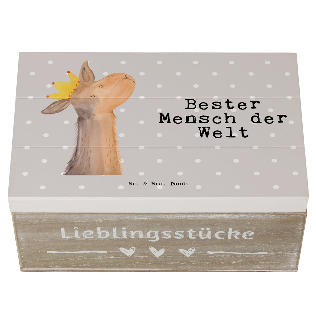 Holzkiste Lama Bester Mensch der Welt Lieblingsmensch, Liebling, Lieblings Mensch, tollster Mensch, Vorbild, Partner, Ehemann, Ehefrau, Liebe, Valentinstag,  Holzkiste, Kiste, Schatzkiste, Truhe, Schatulle, XXL,  Erinnerungsbox, Erinnerungskiste, Dekokiste, Aufbewahrungsbox  für, Dankeschön, Geschenk, Schenken, Geburtstag, Geburtstagsgeschenk, Geschenkidee, Danke, Bedanken, Mitbringsel, Freude machen, Geschenktipp