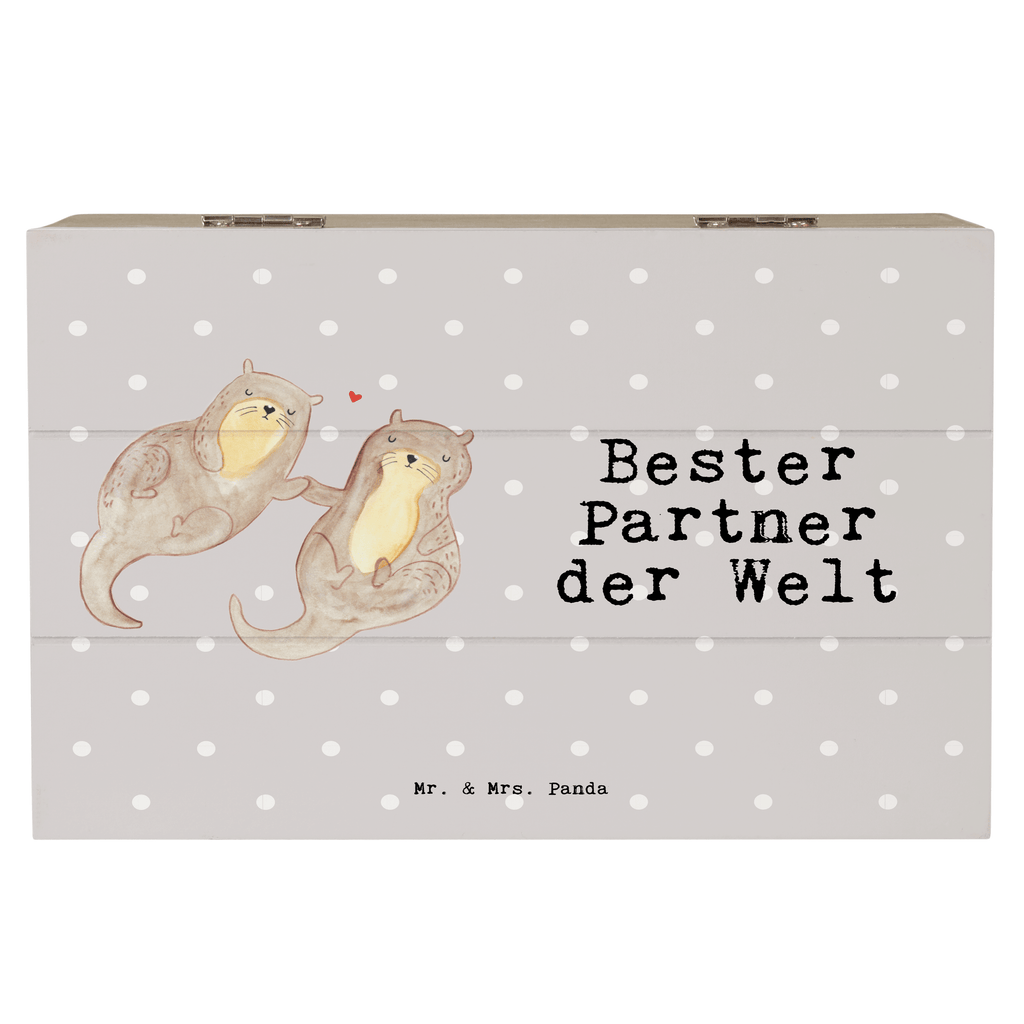Holzkiste Otter Bester Partner der Welt Partner, Ehepartner, Mann, Frau, Ehefrau, Ehemann. Freundin, Freund, Lebensgefährte, Paar, Liebe  Holzkiste, Kiste, Schatzkiste, Truhe, Schatulle, XXL,  Erinnerungsbox, Erinnerungskiste, Dekokiste, Aufbewahrungsbox  für, Dankeschön, Geschenk, Schenken, Geburtstag, Geburtstagsgeschenk, Geschenkidee, Danke, Bedanken, Mitbringsel, Freude machen, Geschenktipp