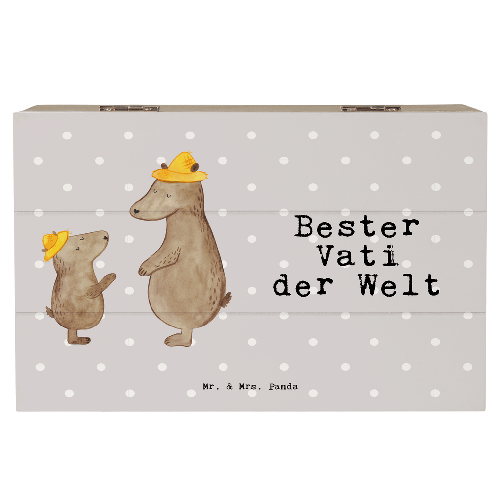 Holzkiste Bär Bester Vati der Welt Vater, Papa, Dad, Daddy, Paps, Papi, Vati, Eltern, Geschenk Vater, Mann, Familie, Bester, Dankeschön, Kleinigkeit, Geburtstag Holzkiste, Kiste, Schatzkiste, Truhe, Schatulle, XXL,  Erinnerungsbox, Erinnerungskiste, Dekokiste, Aufbewahrungsbox  für, Dankeschön, Geschenk, Schenken, Geburtstag, Geburtstagsgeschenk, Geschenkidee, Danke, Bedanken, Mitbringsel, Freude machen, Geschenktipp