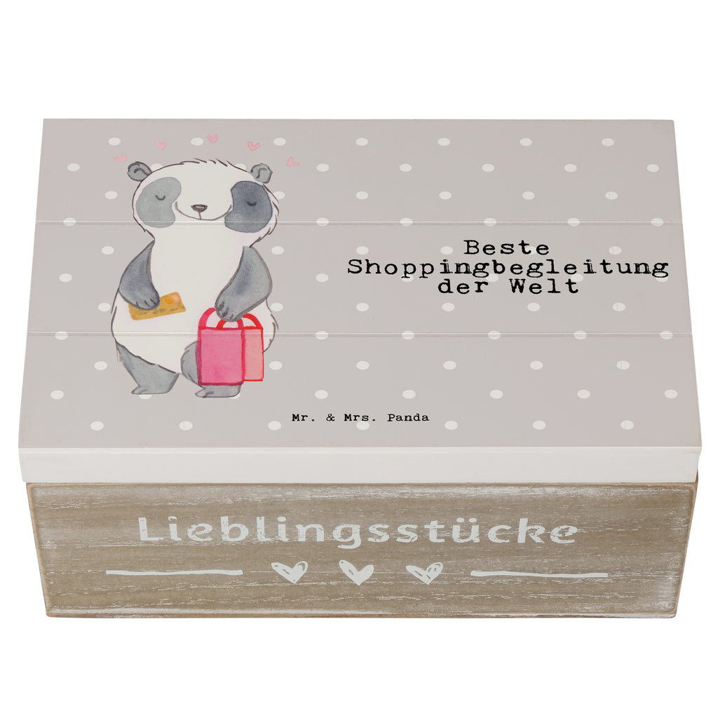 Holzkiste Panda Beste Shoppingbegleitung der Welt Shoppingbegleitung, Shoppingpartner, Begleitung, Shoppen, Partner, Freundin, Freund, bff, Shopping, Einkaufen, Shopping-Queen, Queen, Bester,   Holzkiste, Kiste, Schatzkiste, Truhe, Schatulle, XXL,  Erinnerungsbox, Erinnerungskiste, Dekokiste, Aufbewahrungsbox  für, Dankeschön, Geschenk, Schenken, Geburtstag, Geburtstagsgeschenk, Geschenkidee, Danke, Bedanken, Mitbringsel, Freude machen, Geschenktipp