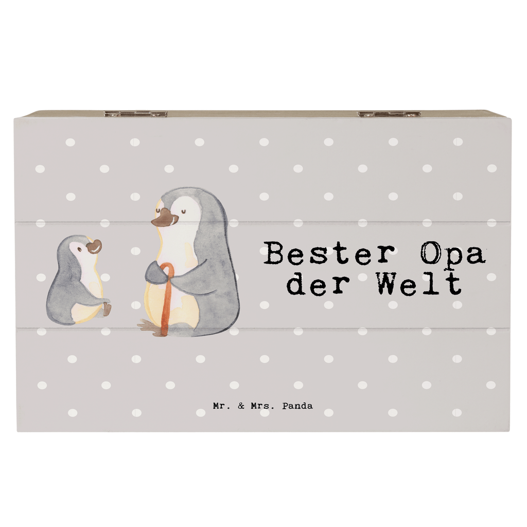 Holzkiste Pinguin Bester Opa der Welt Großvater, Grossvater, Opa, Opi. Großpapa, Großeltern, Enkel, Enkelin, Enkelkind, Geschenk, Geburtstag, Kleinigkeit, Oppa, Oppi, Bester, Mitbringsel Holzkiste, Kiste, Schatzkiste, Truhe, Schatulle, XXL,  Erinnerungsbox, Erinnerungskiste, Dekokiste, Aufbewahrungsbox  für, Dankeschön, Geschenk, Schenken, Geburtstag, Geburtstagsgeschenk, Geschenkidee, Danke, Bedanken, Mitbringsel, Freude machen, Geschenktipp